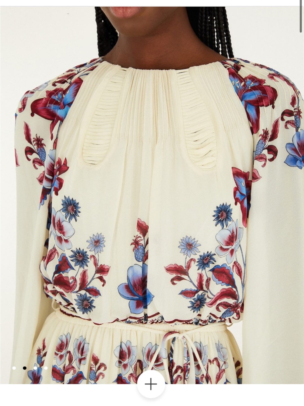NWT Farm Rio White Malu Winter Cut-Out Long Sleeve Maxi Dress Med - Picture 2 of 12